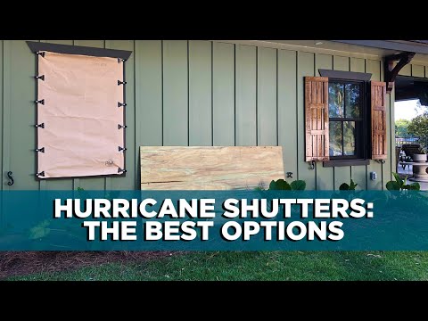 Hurricane Shutters Made from Fabric