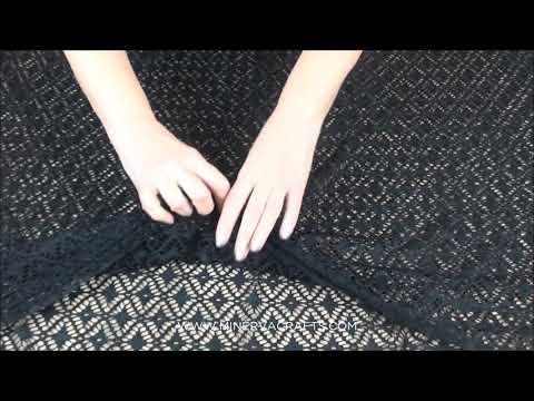 Stretch Lace Fabric in Black