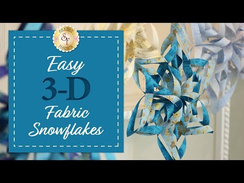 Fabric with Snowflake Design