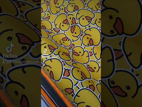 Fabric made from rubber ducks
