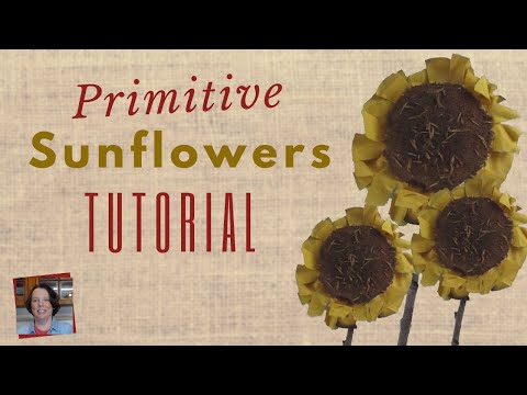 Sunflower Made of Fabric