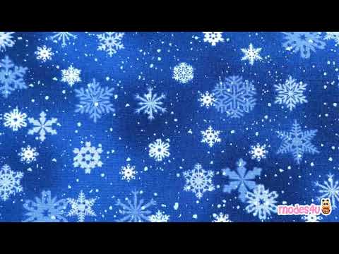 Christmas Fabric in Blue Shade