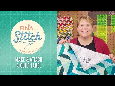 Rephrased Title: Labels for Fabric Quilts