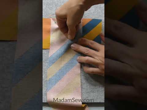Stripes made from fabric