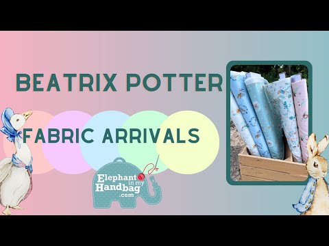 Fabric featuring Beatrix Potter's enchanting characters