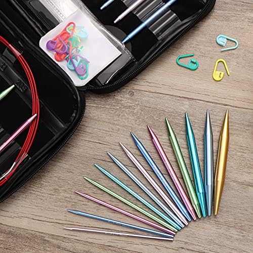 Versatile Knitting Needle Set: Ruidi 13 Pairs