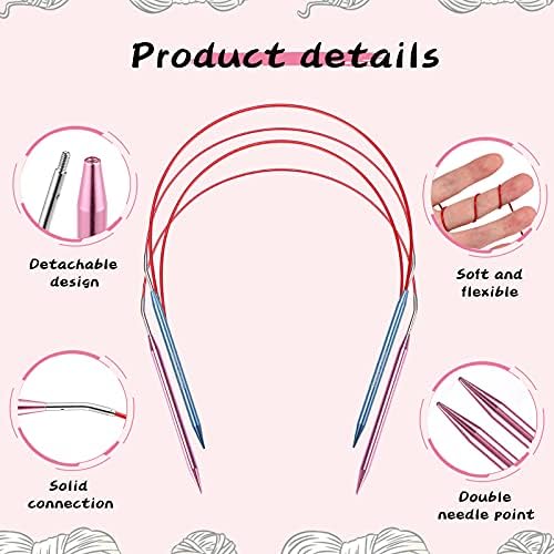 Versatile Knitting Needle Set: Ruidi 13 Pairs