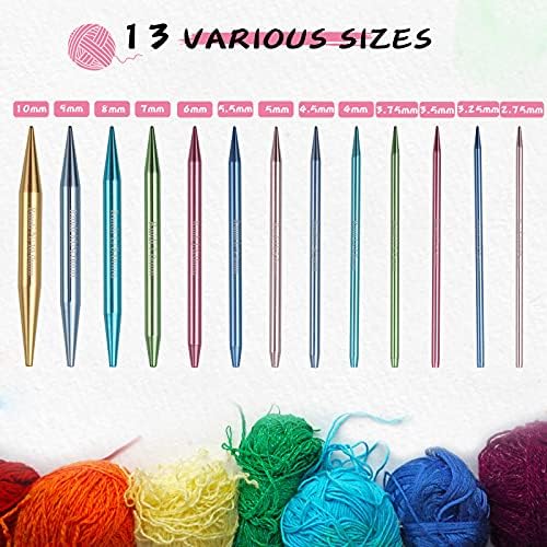 Versatile Knitting Needle Set: Ruidi 13 Pairs