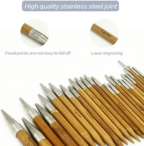 Bamboo Stainless Steel Knitting Needles: Versatile and Stylish!