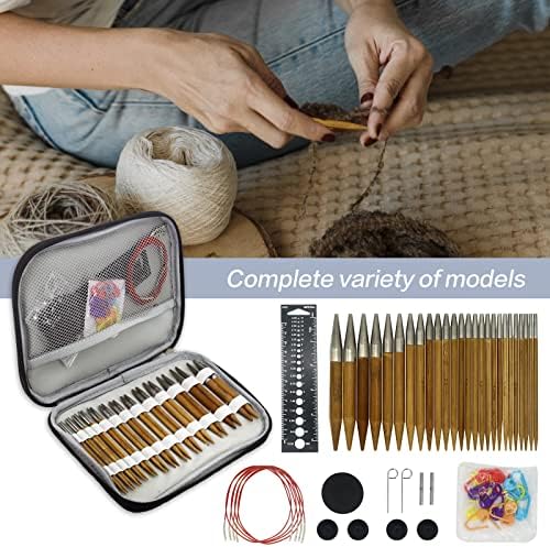 Bamboo Stainless Steel Knitting Needles: Versatile and Stylish!