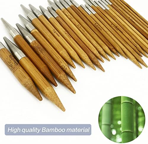 Bamboo Stainless Steel Knitting Needles: Versatile and Stylish!