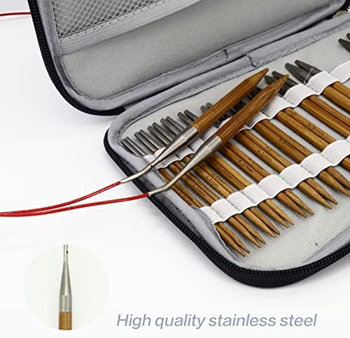 Bamboo Stainless Steel Knitting Needles: Versatile and Stylish!