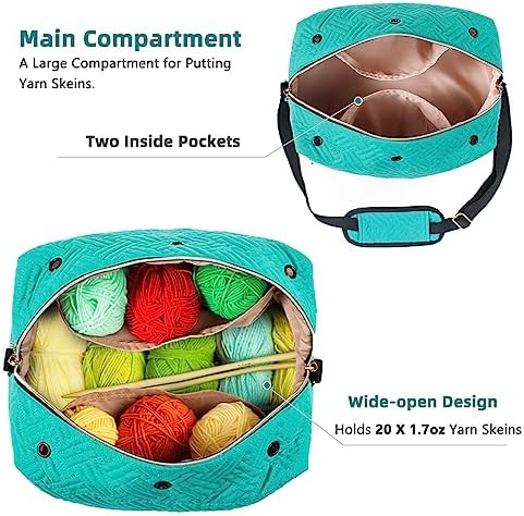 Stylish Yarn Storage: MYBAGZING Crochet Bag