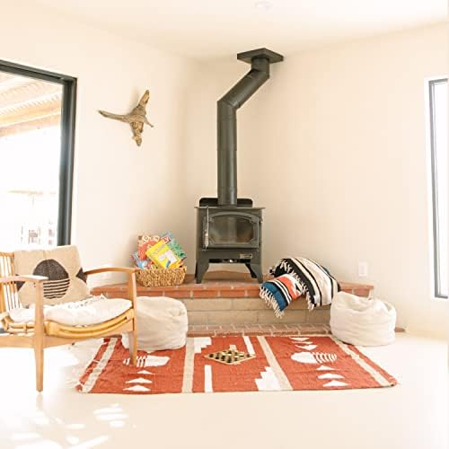 Vibrant Maroon & Tan Mexican Blanket: Authentic Handmade Serape for Beach, Yoga, Camping, or Decor