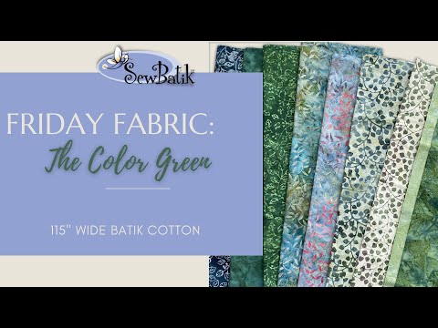Cotton Fabric in Green