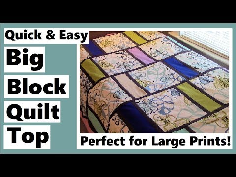 Large Print Fabric for Quilt Pattern