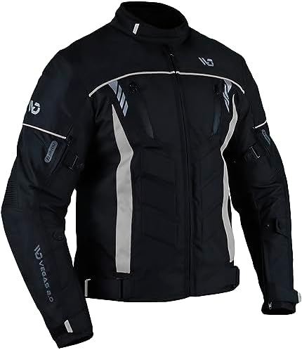 HWK Motorcycle Jacket For Men Cordura Motorbike Racing Biker Riding Breathable C