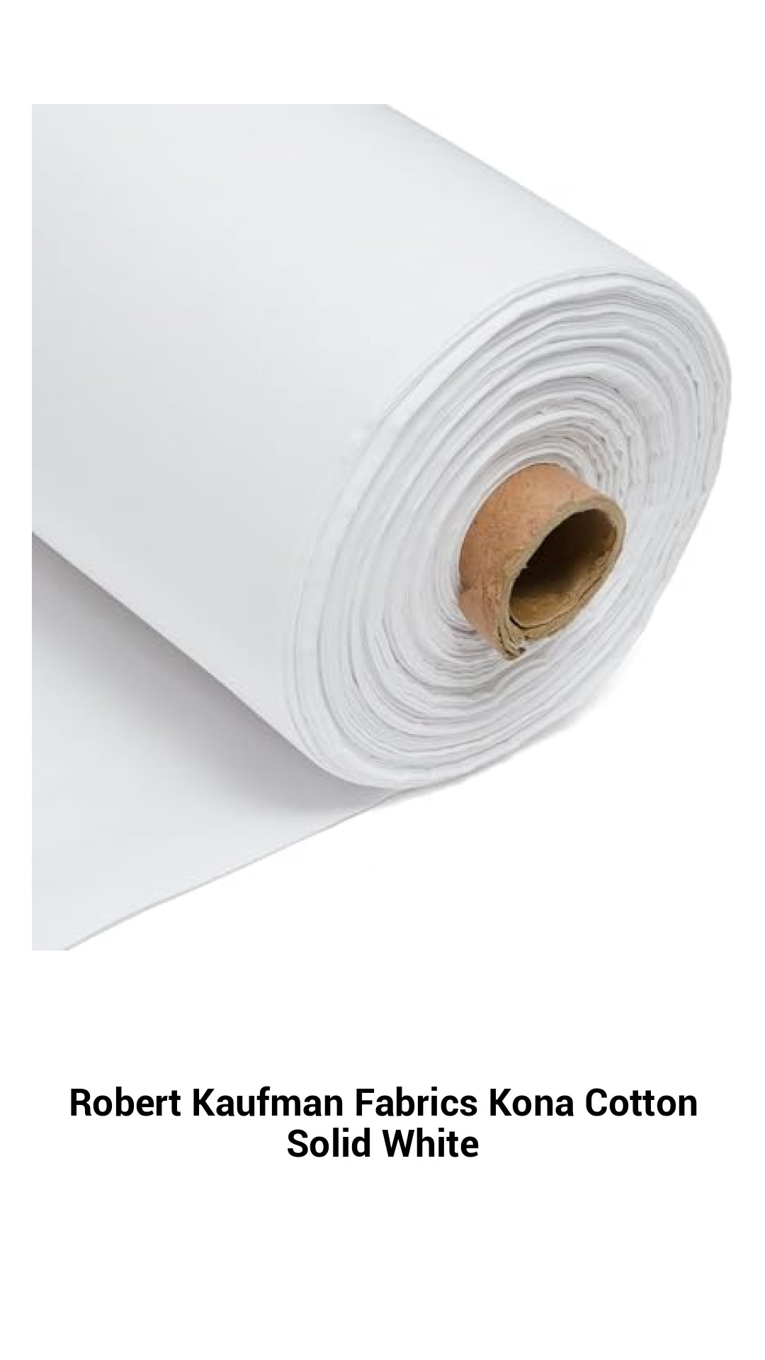 Premium Kona Cotton Solid White Fabric by Robert Kaufman - Ideal for Quilting, Sewing, and Crafting Projects