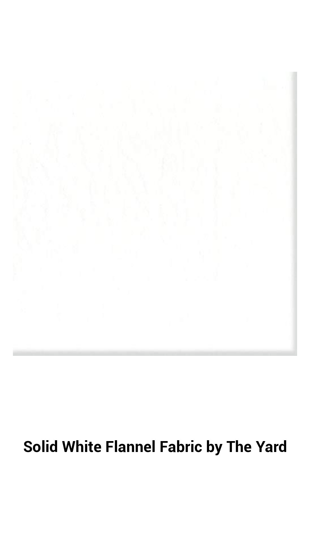 Luxurious Solid White Cotton Flannel Fabric - Soft and Cozy Material Sold by the Yard