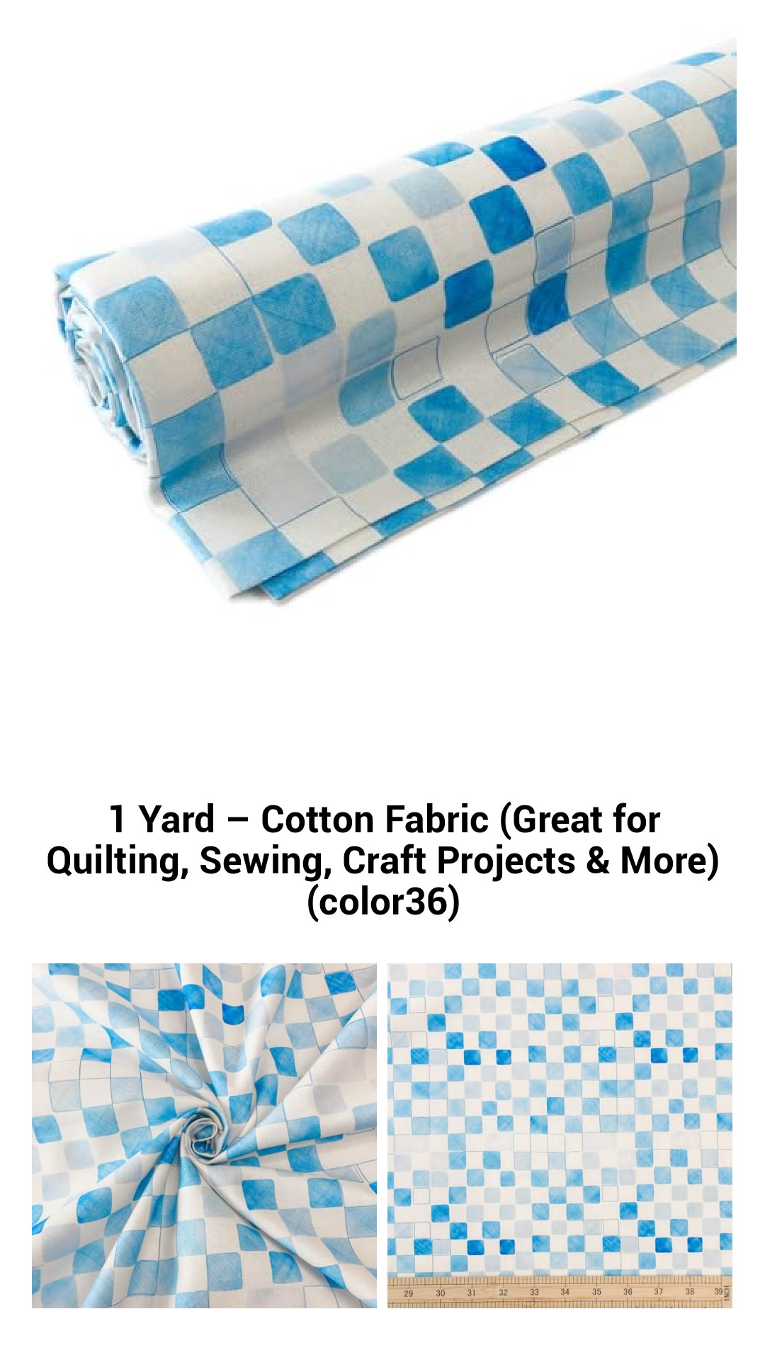 1 Yard – Cotton Fabric (Great for Quilting, Sewing, Craft Projects & More) (color36) 1 Yard – Cotton Fabric (Great for Quilting, Sewing, Craft Projects & More) (color36)