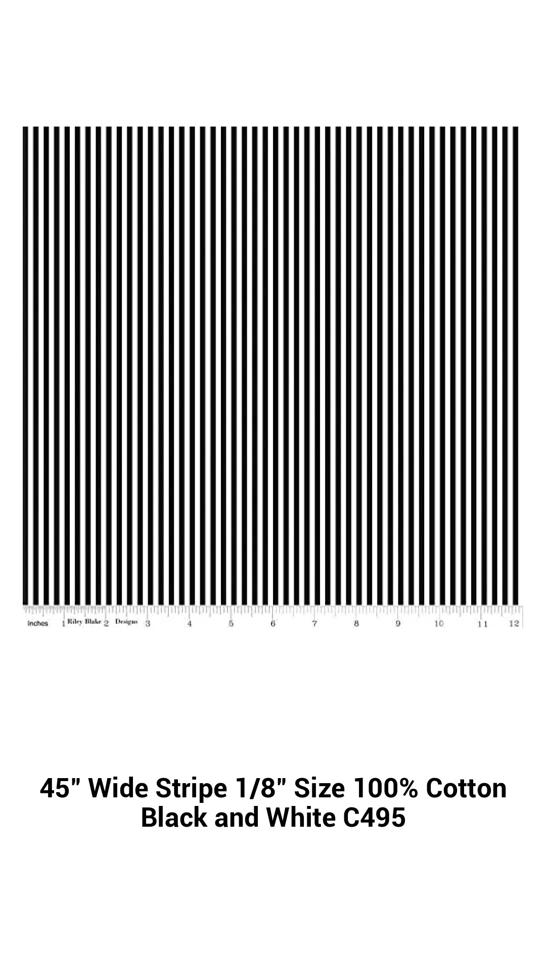 Premium 45-Inch Wide Cotton Stripe Fabric - Classic Black and White, Perfect for Fashion & Home Decor