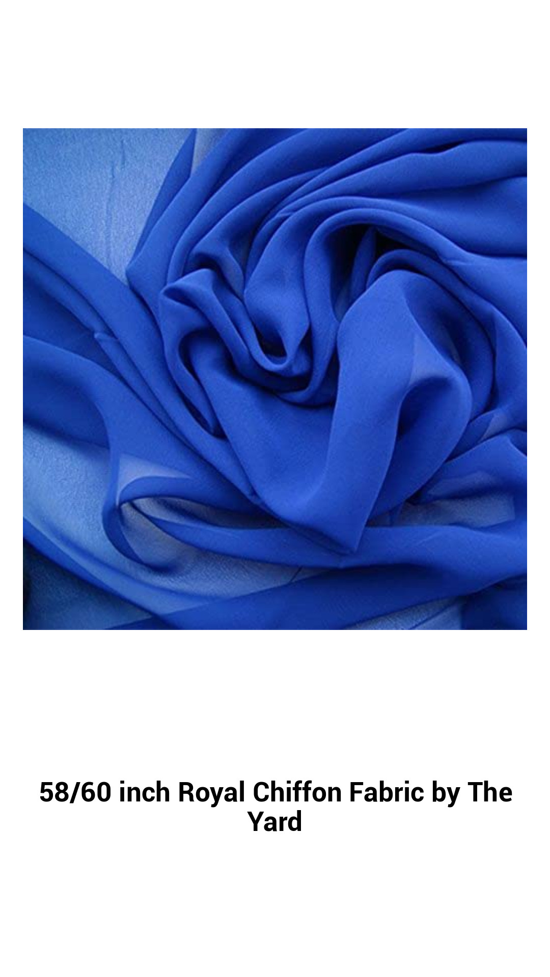 Luxurious 58/60 Inch Premium Royal Chiffon Fabric for Elegant Creations by The Yard