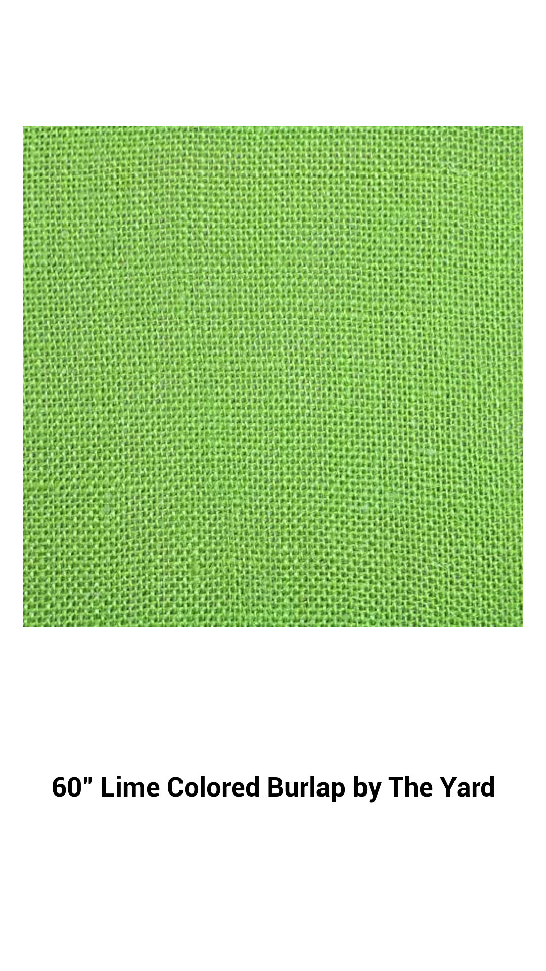 60" Lime Colored Burlap by The Yard 60" Lime Colored Burlap by The Yard