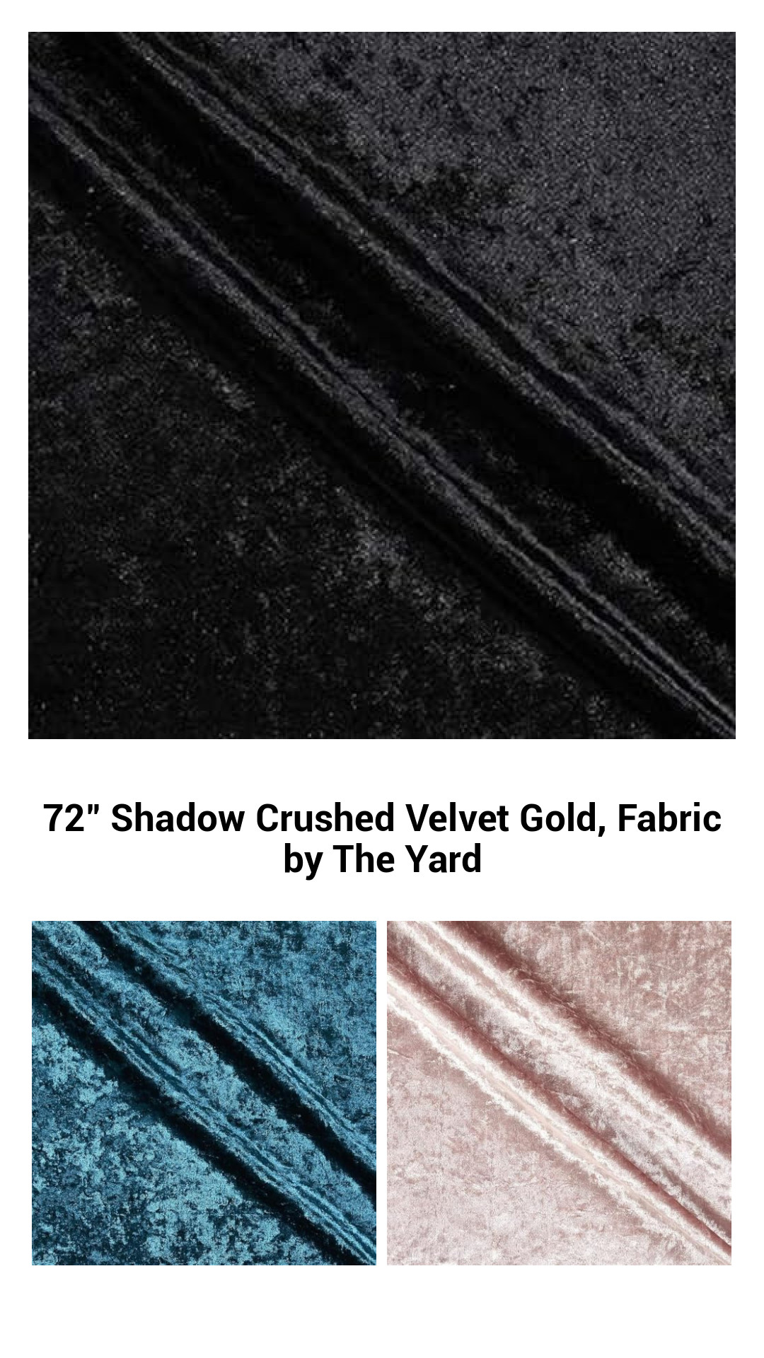 Luxurious 72-Inch Shadow Crushed Velvet Fabric in Gold – Perfect for Elegant Upholstery and Home Decor Projects