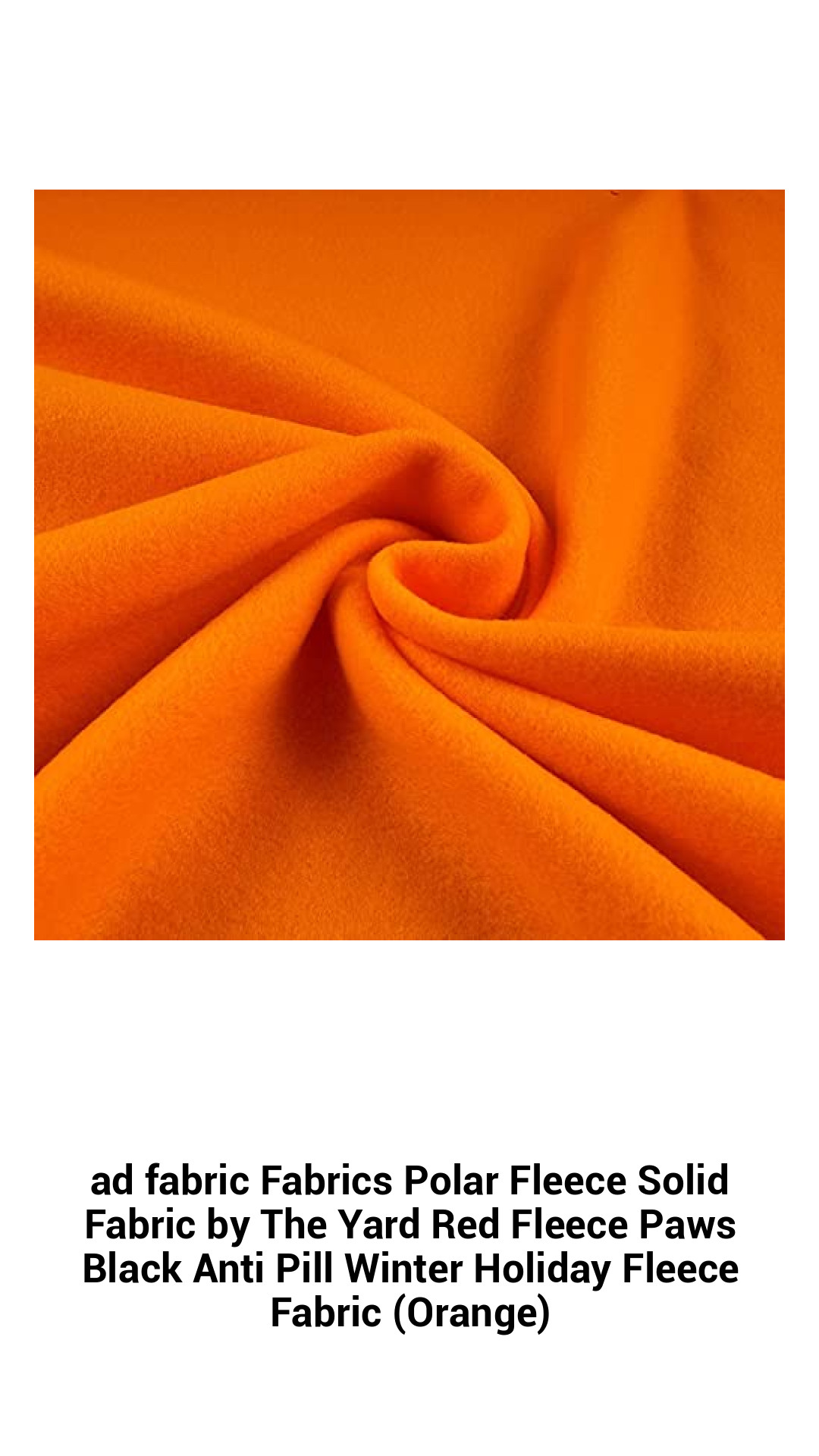 Premium Polar Fleece Solid Fabric by The Yard - Cozy Red Fleece with Black Paws - Anti-Pill Winter Essential