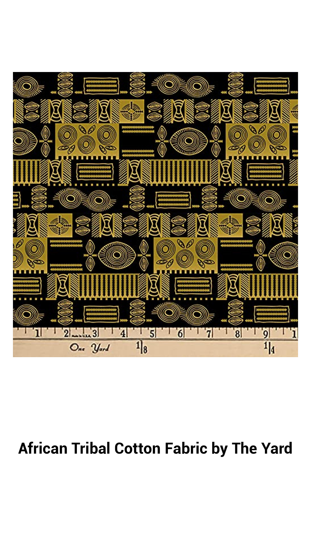 African Tribal Cotton Fabric by The Yard African Tribal Cotton Fabric by The Yard