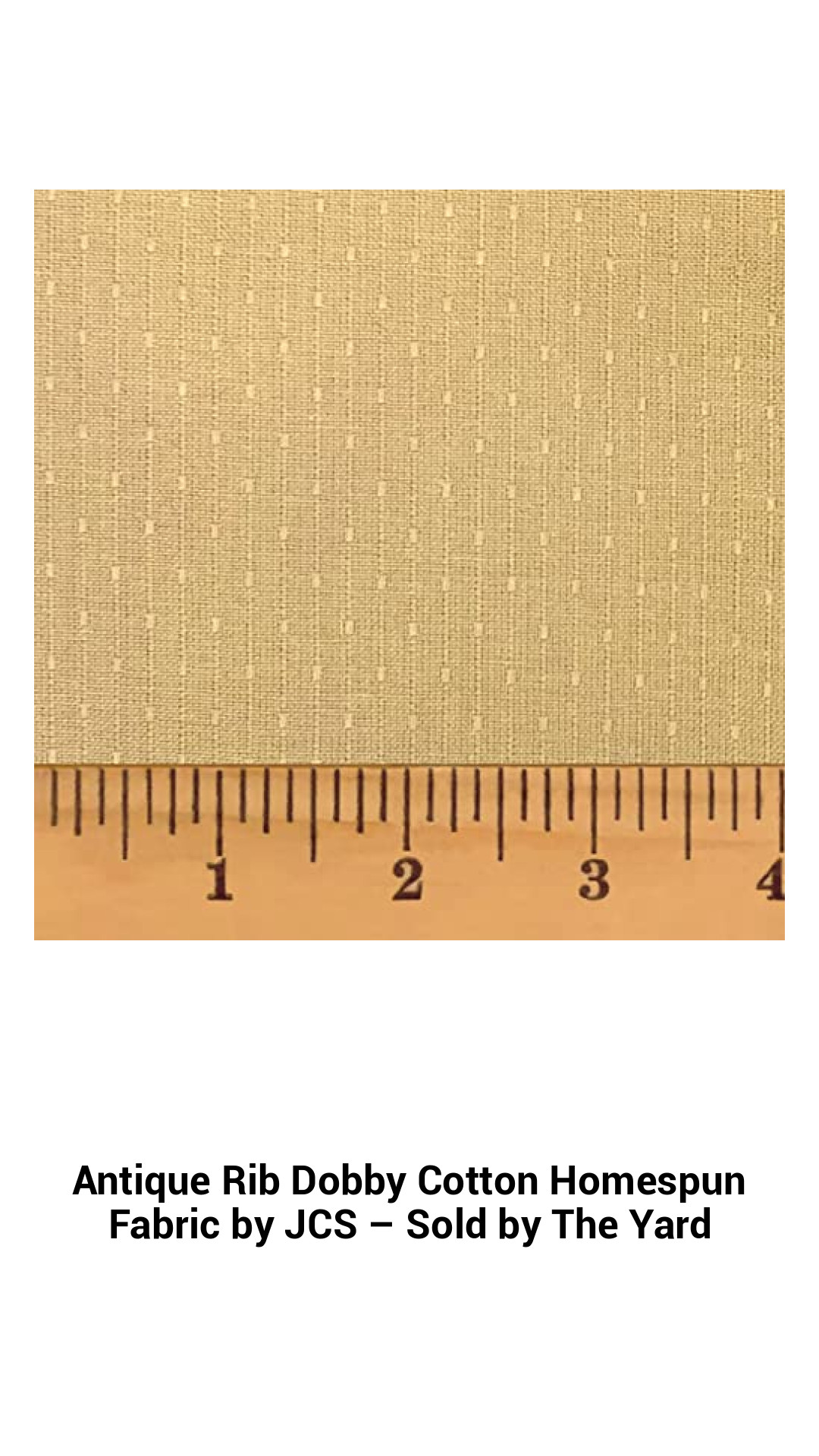 Luxurious Antique Rib Dobby Cotton Homespun Fabric – Premium Quality Fabric Sold by the Yard for Crafts and Quilting