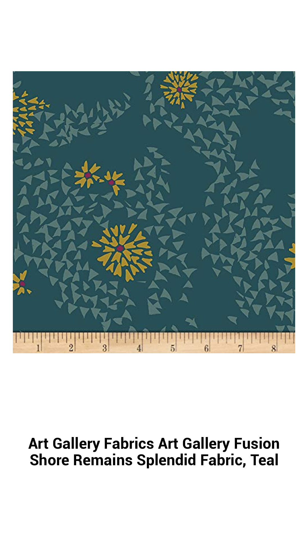 Coastal Elegance: Art Gallery Fusion Shore Remains Splendid Teal Fabric for Your Creative Projects