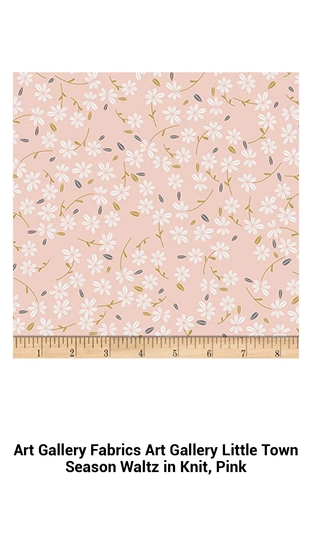 Art Gallery Fabrics Little Town Season Waltz Knit in Soft Pink – Premium Stretch Cotton Jersey for Kids' Apparel