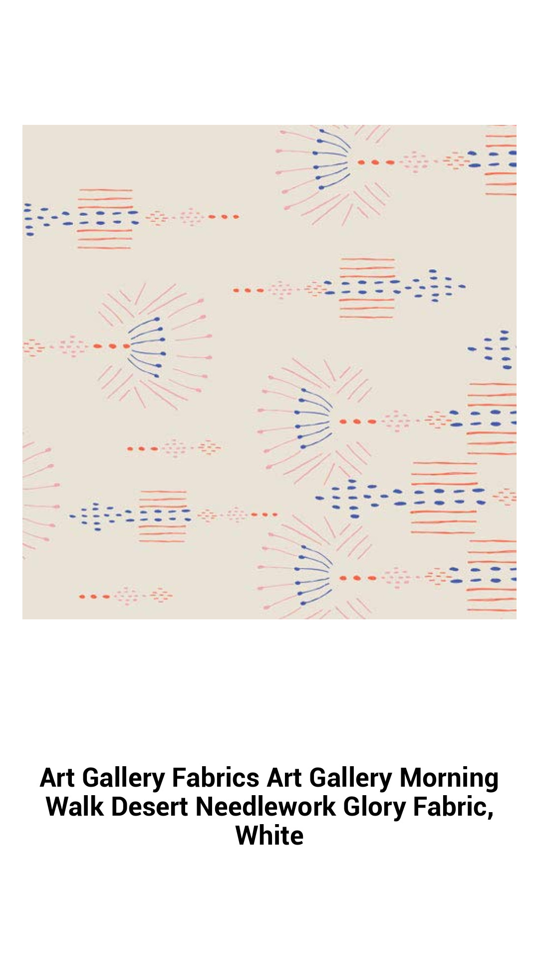 Vibrant Morning Walk Desert Floral Cotton Fabric by Leah Duncan – Perfect for Quilting, Apparel, and Home Decor