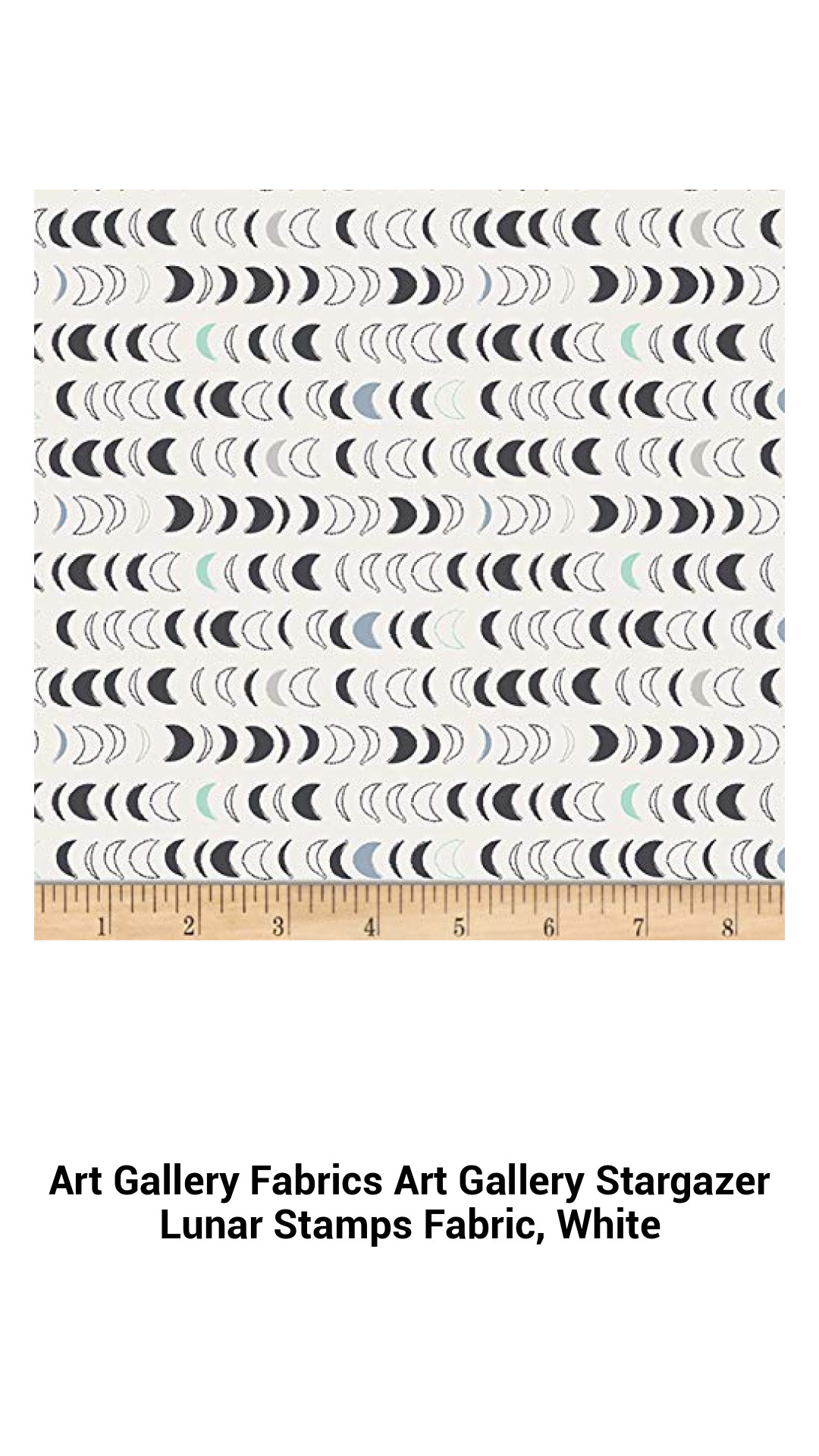 Celestial Dreams Cotton Fabric by Art Gallery Fabrics - Stunning Stargazer Lunar Stamps Design in Classic White for Quilting and Decor