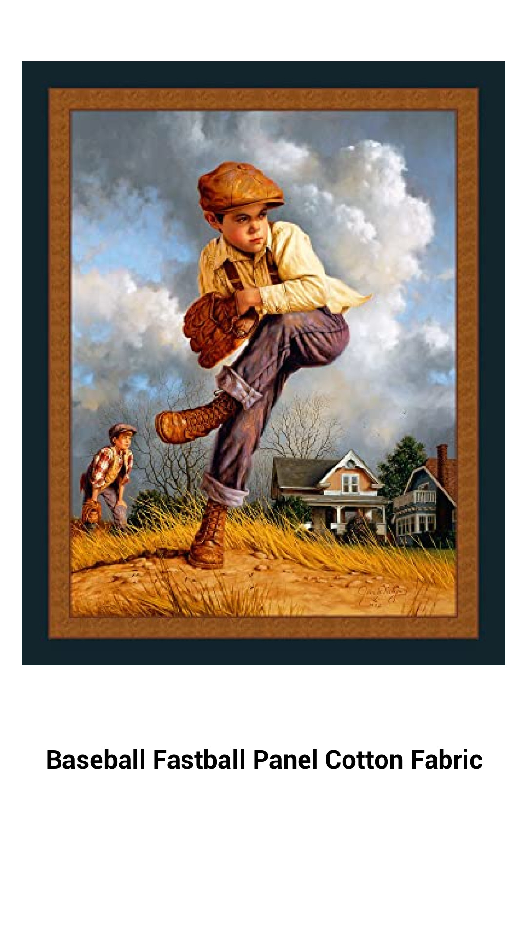 Baseball Fastball Panel Cotton Fabric Baseball Fastball Panel Cotton Fabric