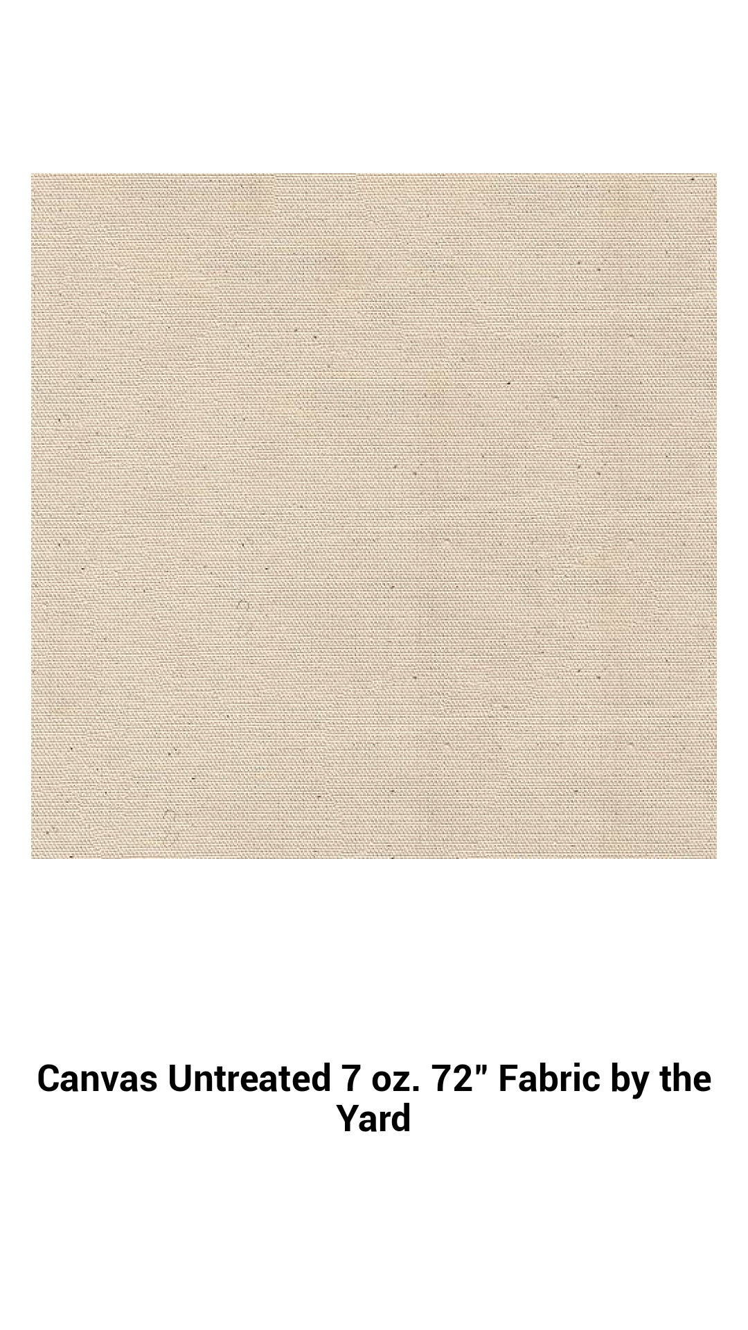 Canvas Untreated 7 oz. 72" Fabric by the Yard Canvas Untreated 7 oz. 72" Fabric by the Yard
