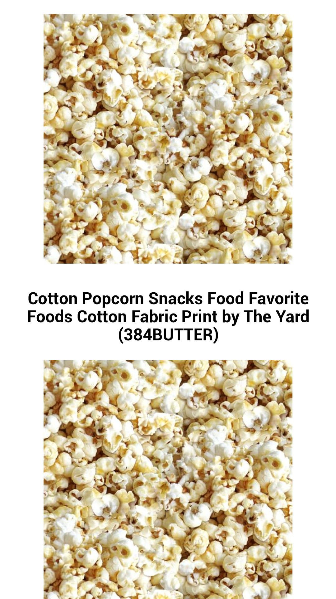 Delightful Cotton Popcorn Fabric Print – 100% Cotton Crafting Material, Perfect for Quilting & Home Decor by the Yard