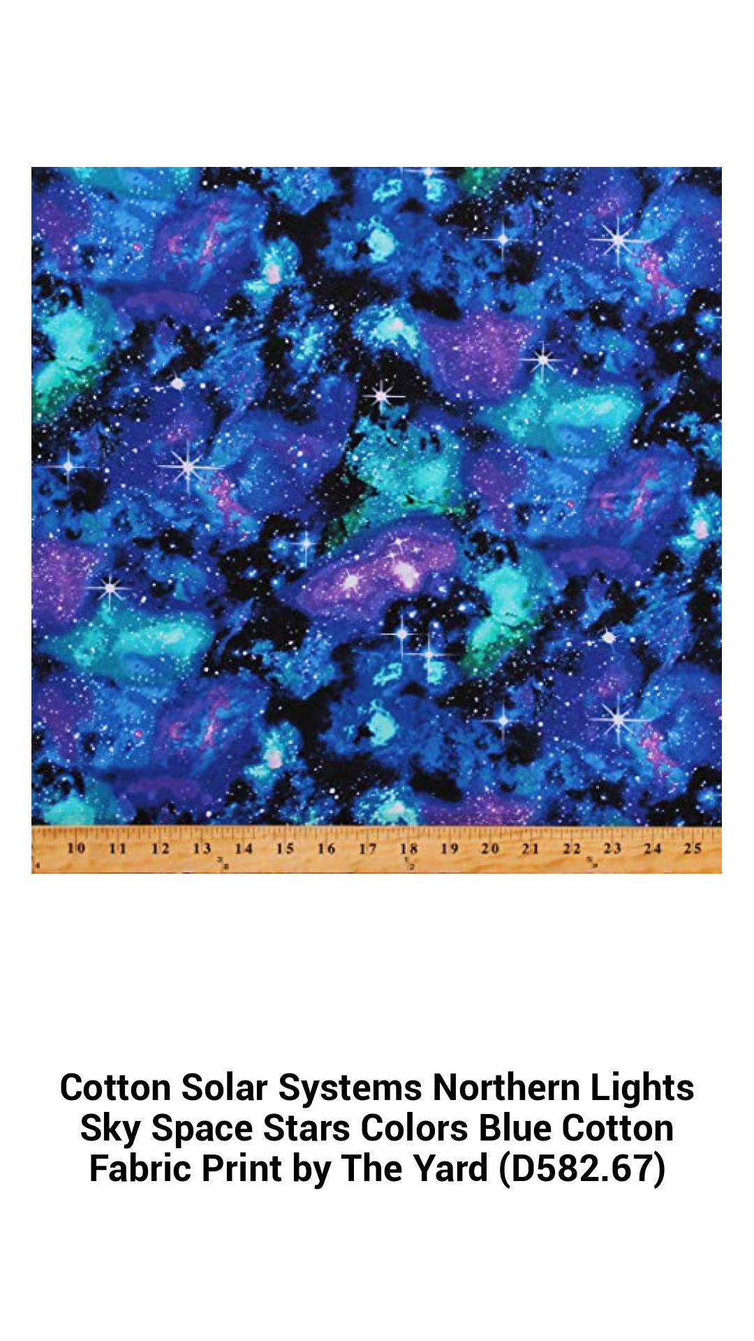 Cotton Solar Systems Northern Lights Sky Space Stars Colors Blue Cotton Fabric Print by The Yard (D582.67) Cotton Solar Systems Northern Lights Sky Space Stars Colors Blue Cotton Fabric Print by The Yard (D582.67)