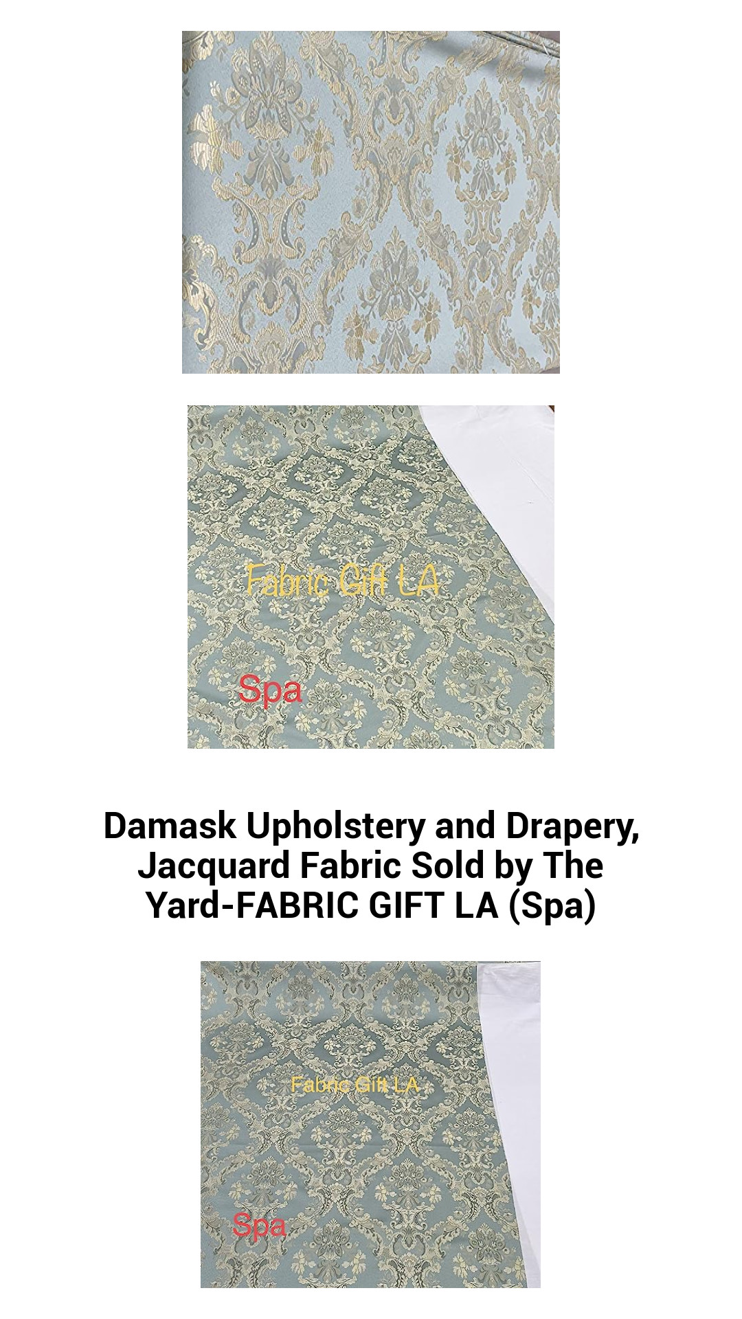 Luxurious Jacquard Damask Upholstery and Drapery Fabric - Premium Floral Textile Sold by the Yard