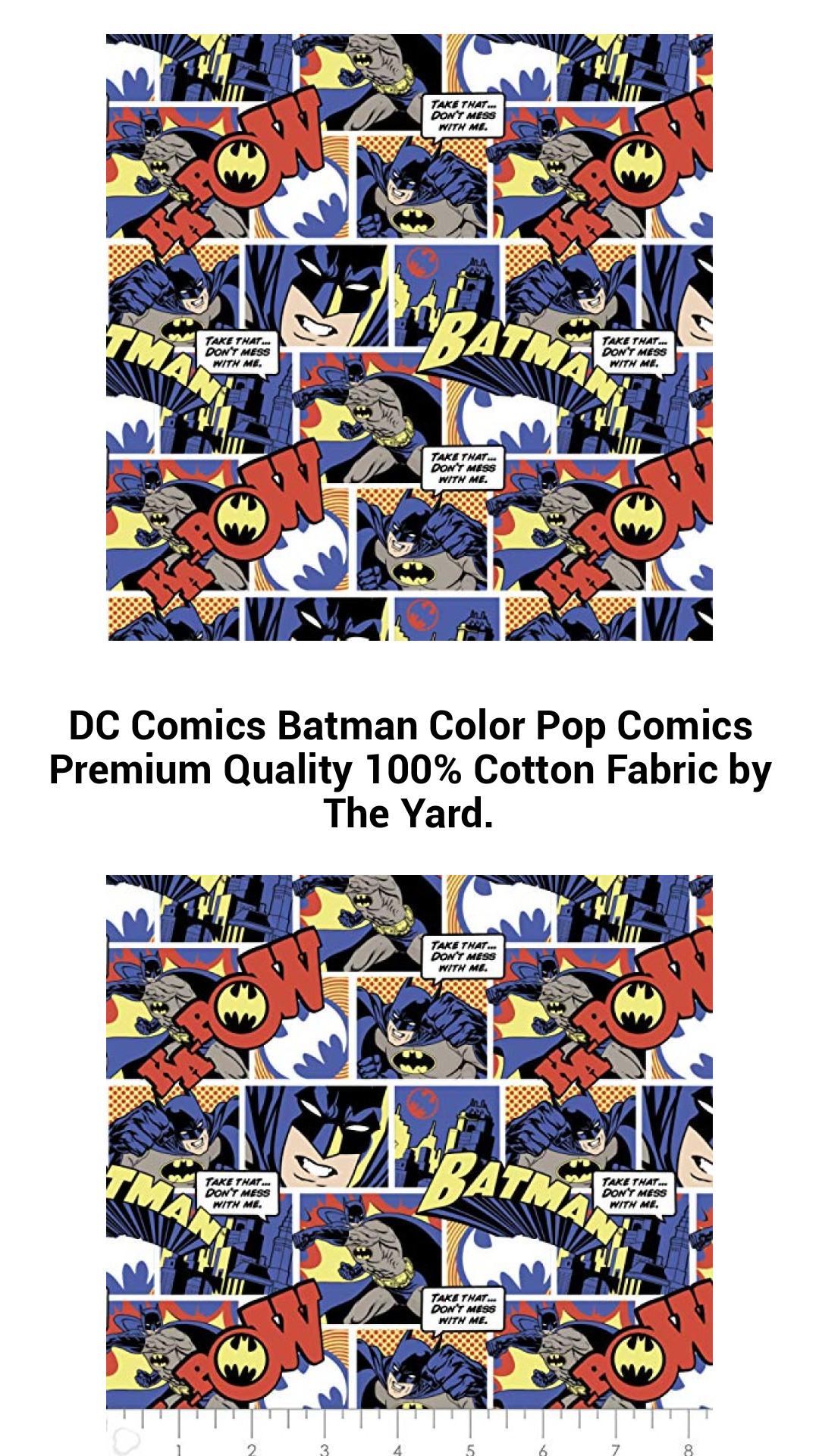DC Comics Batman Color Pop Comics Premium Quality 100% Cotton Fabric by The Yard. DC Comics Batman Color Pop Comics Premium Quality 100% Cotton Fabric by The Yard.