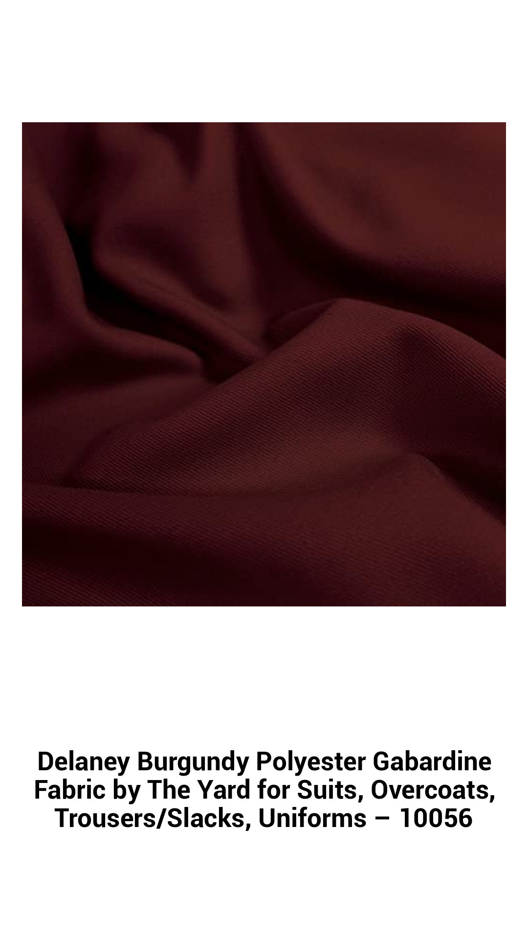 Luxurious Burgundy Polyester Gabardine Fabric for Tailored Suits, Stylish Overcoats, and Trendy Trousers – Premium Quality by The Yard