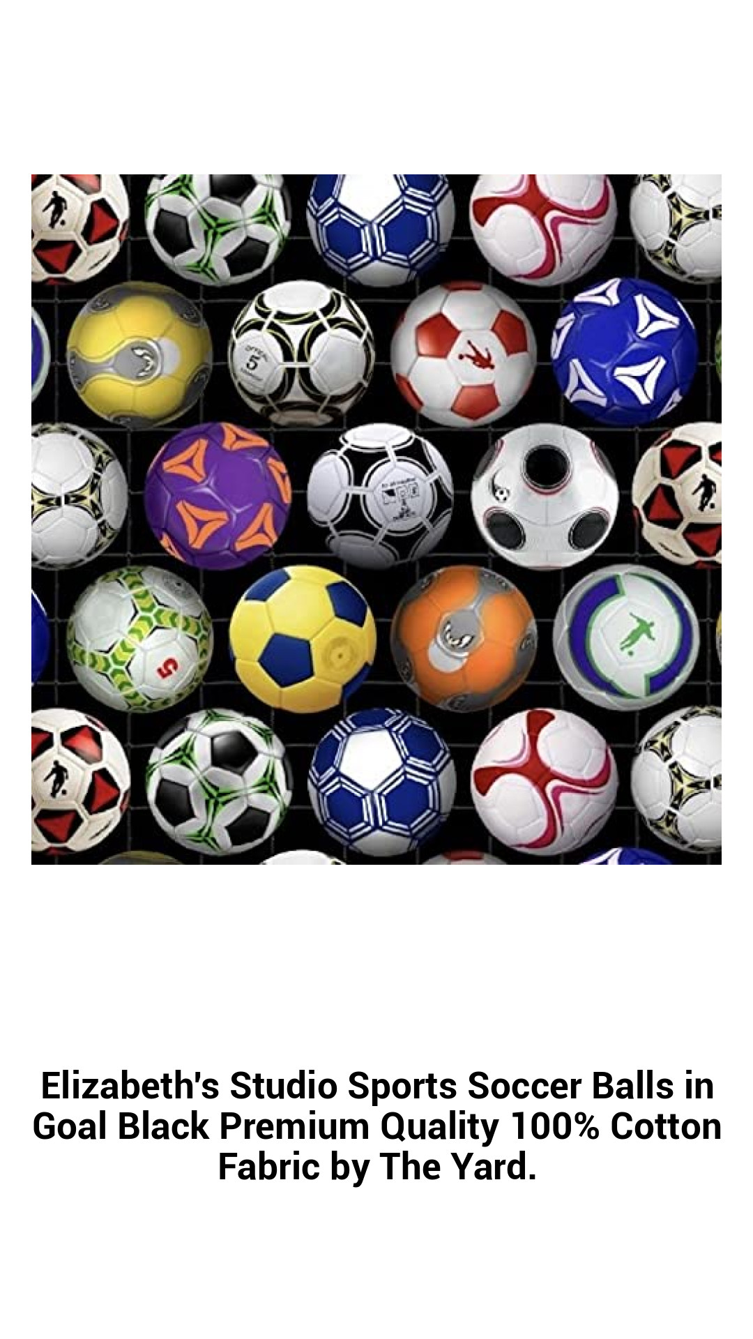 Premium Quality 100% Cotton Soccer-Themed Fabric by the Yard – Perfect for Sports Crafts and DIY Projects
