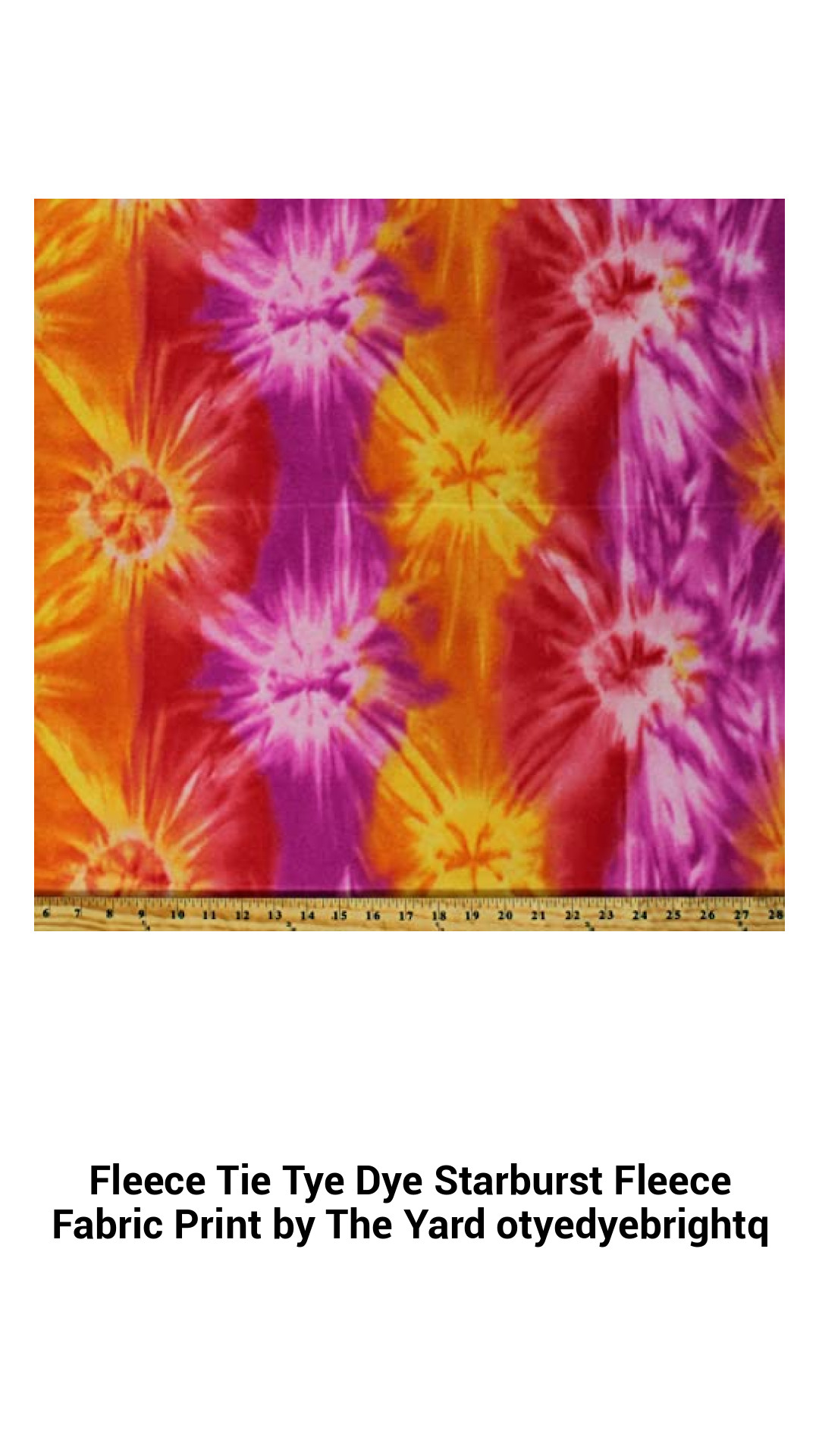 Fleece Tie Tye Dye Starburst Fleece Fabric Print by The Yard otyedyebrightq Fleece Tie Tye Dye Starburst Fleece Fabric Print by The Yard otyedyebrightq