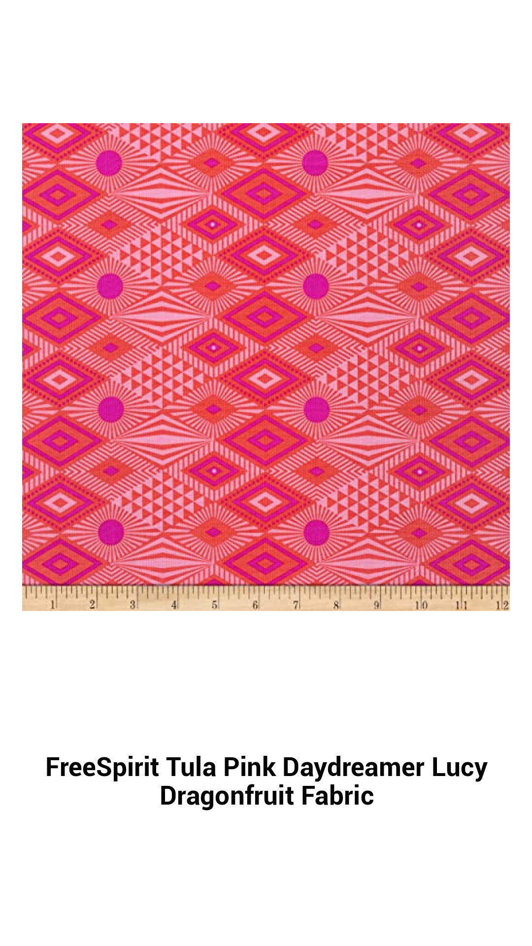 FreeSpirit Tula Pink Daydreamer Lucy Dragonfruit Fabric FreeSpirit Tula Pink Daydreamer Lucy Dragonfruit Fabric