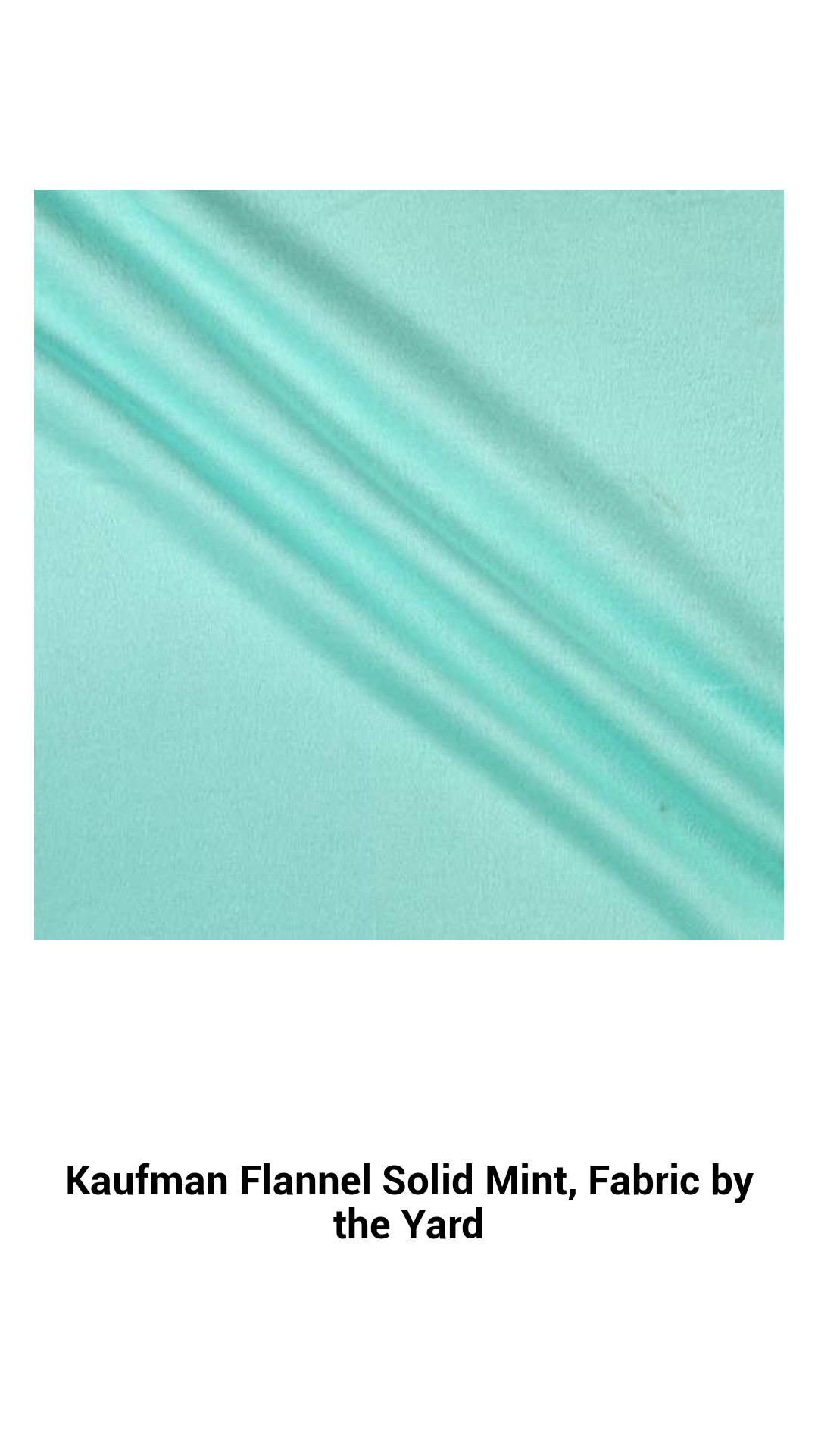 Luxurious Mint Flannel Fabric by the Yard - Perfect for Quilting and Crafting