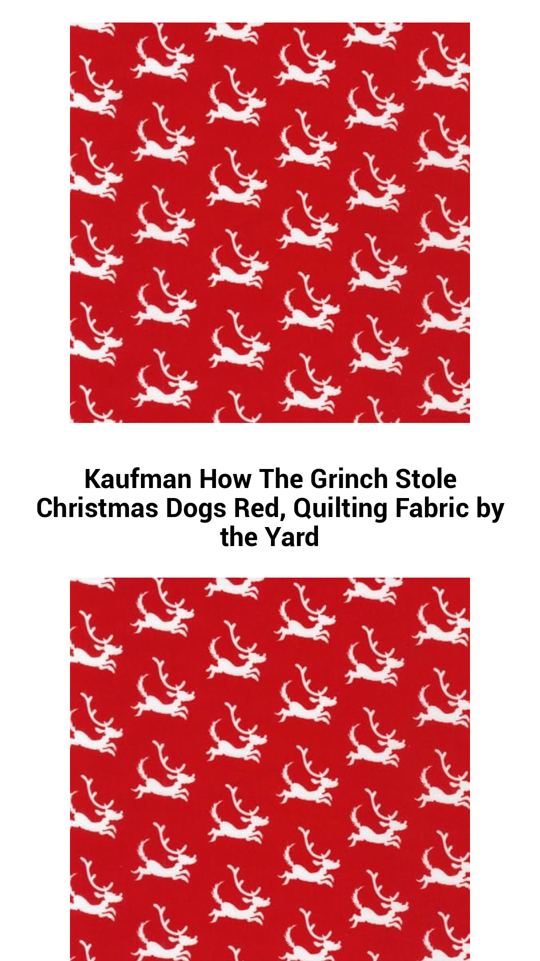 Kaufman How The Grinch Stole Christmas Dogs Red, Quilting Fabric by the Yard Kaufman How The Grinch Stole Christmas Dogs Red, Quilting Fabric by the Yard