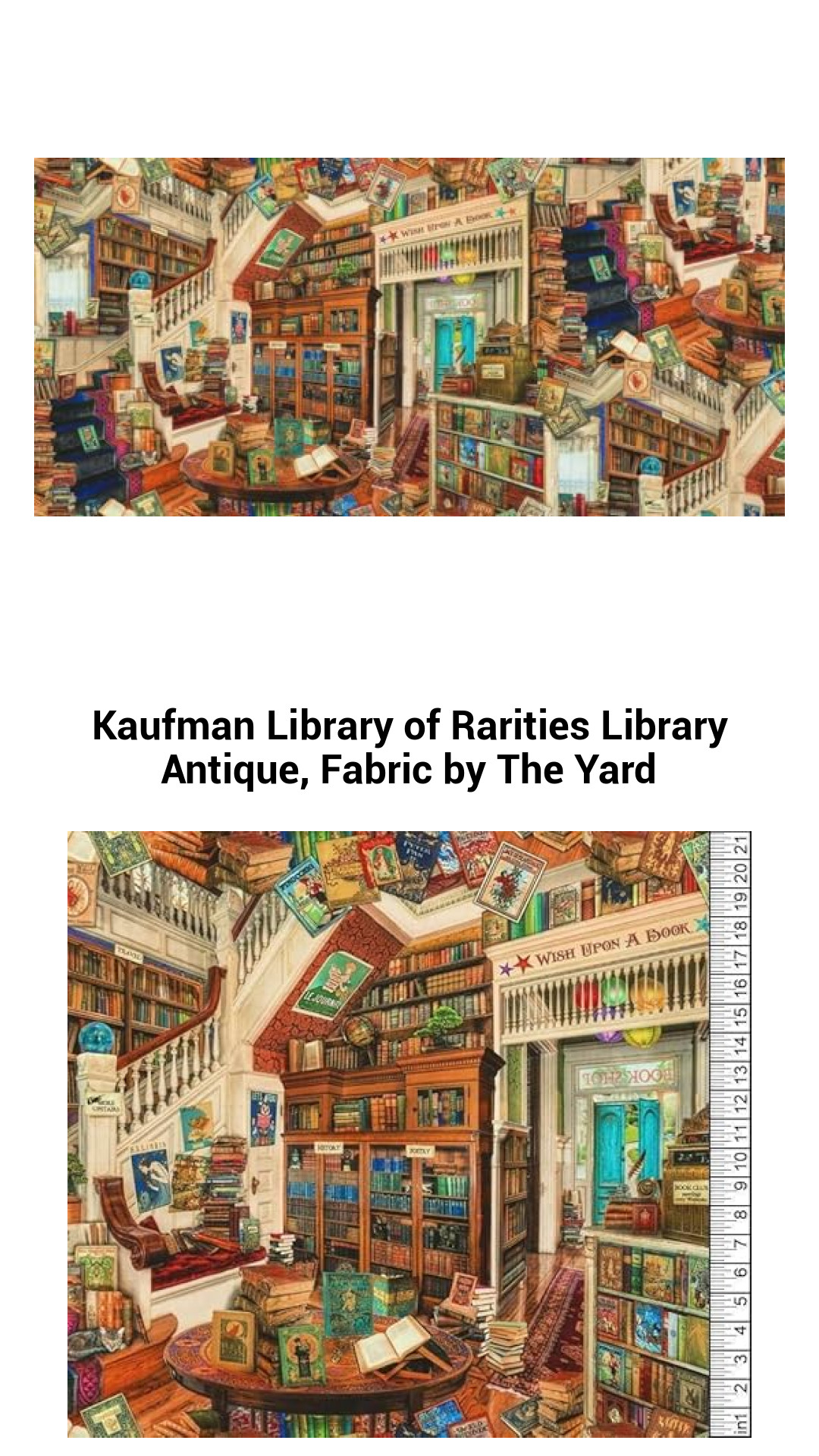 Kaufman Library of Rarities Antique Fabric by the Yard – Versatile Cotton for Quilting, Crafts, and Home Decor