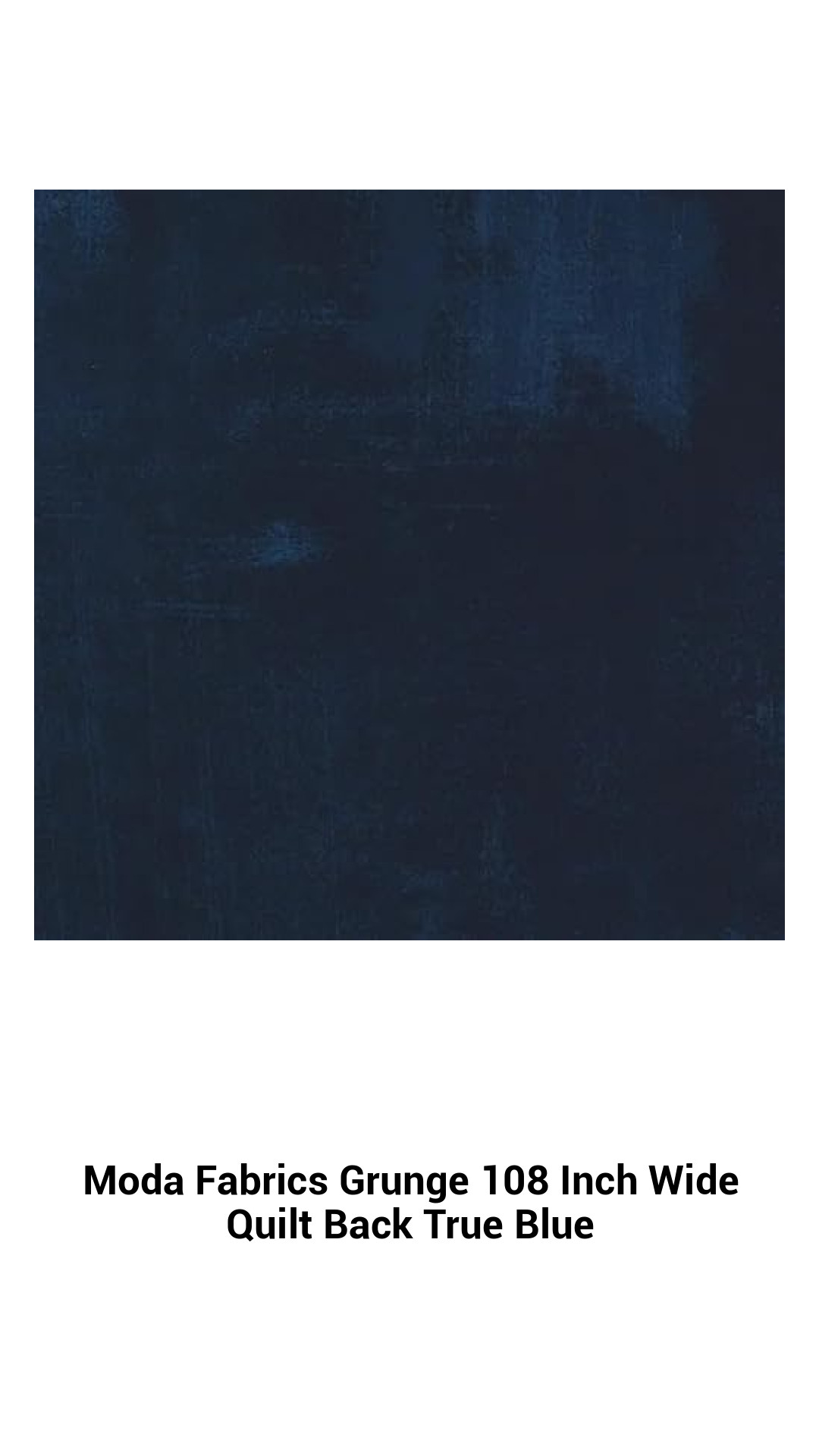 Premium True Blue Grunge Quilt Backing Fabric - 108 Inch Wide, Perfect for Your Quilting Projects