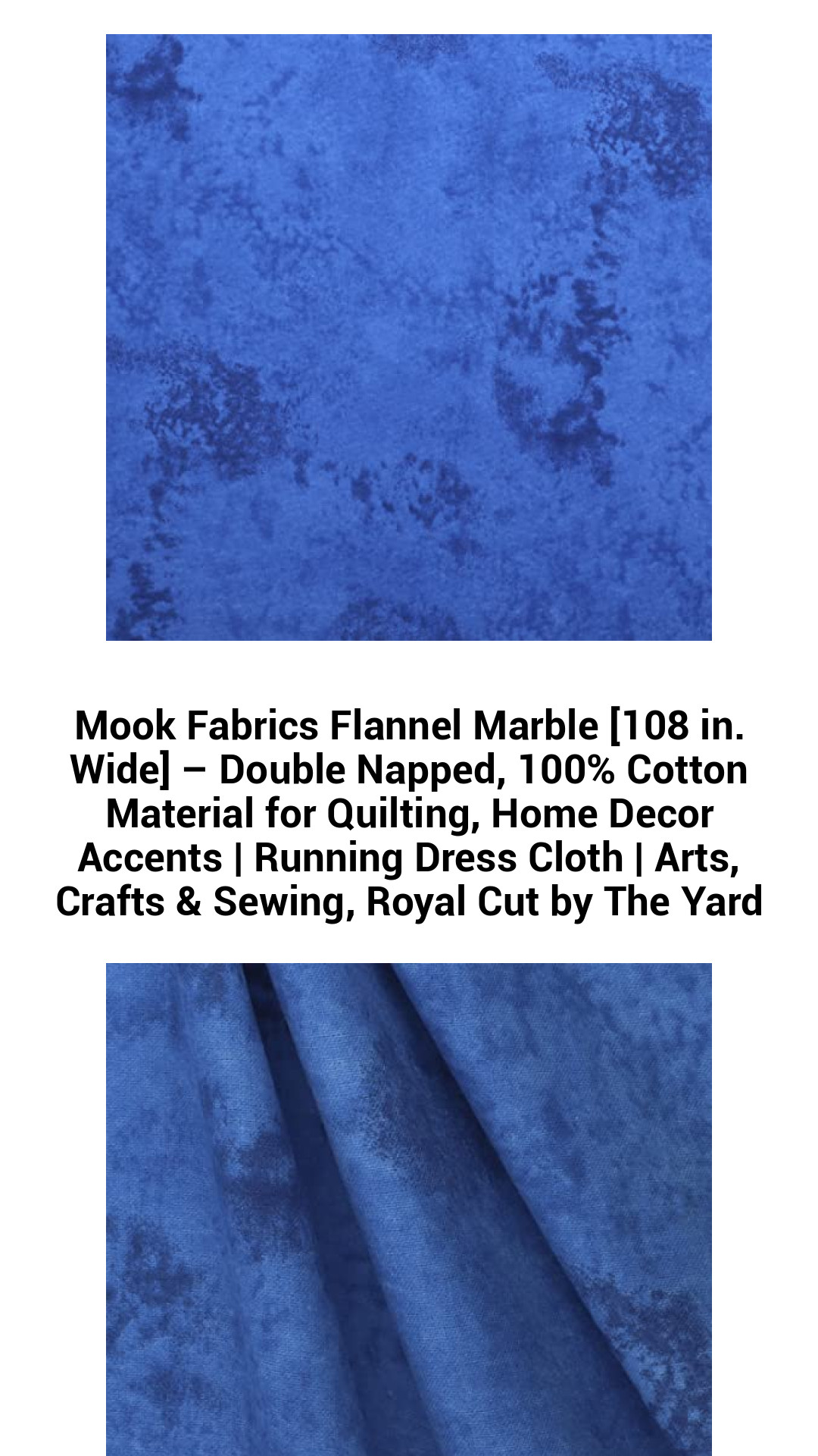 Luxurious Double-Napped Cotton Flannel Marble Fabric – Extra Wide 108 in. Quilting & Crafting Material for Stylish Home Decor and Apparel, Available by the Yard